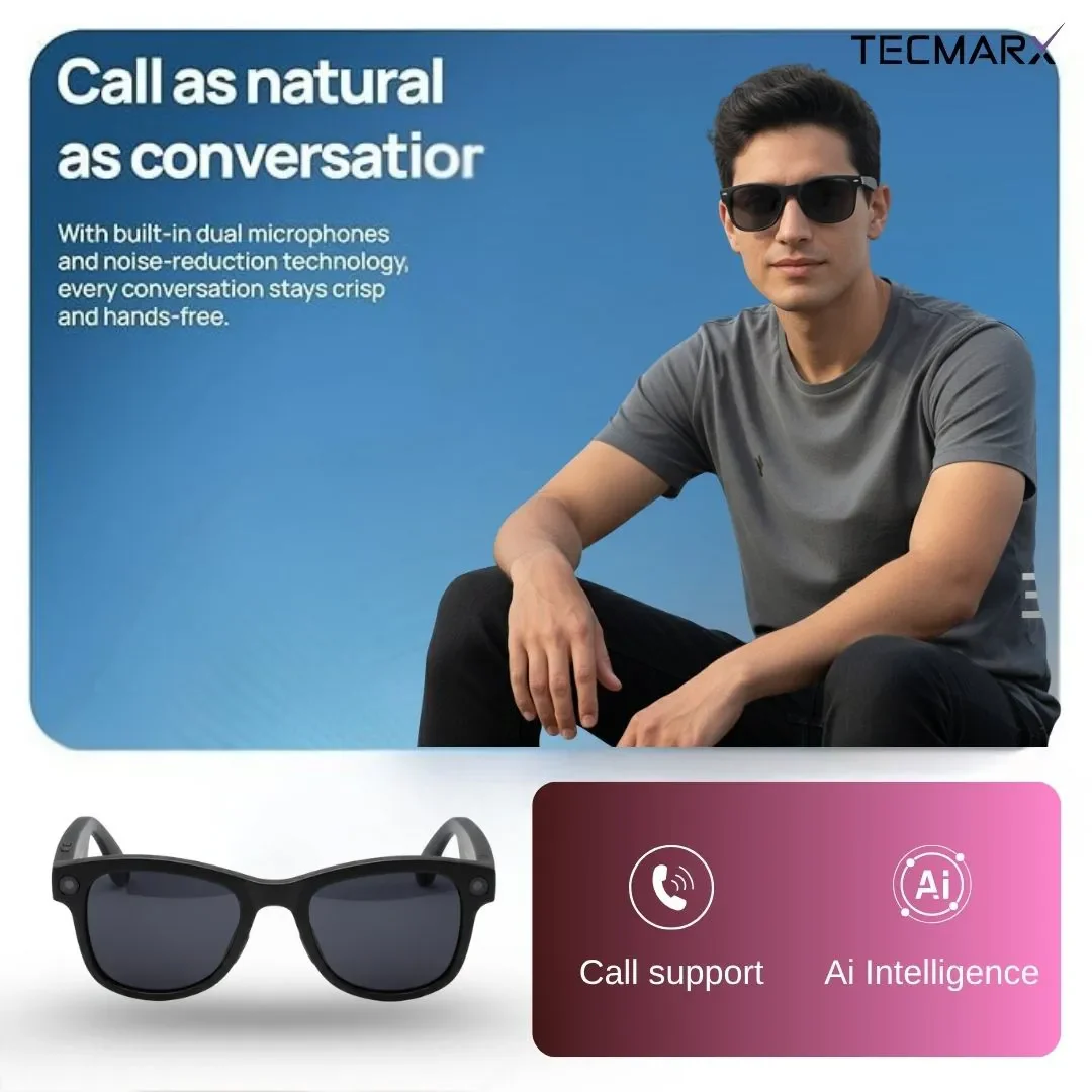 LensWave AI Smartglasses | Dual 8MP Cameras | Touch + Voice Controls - Image 4