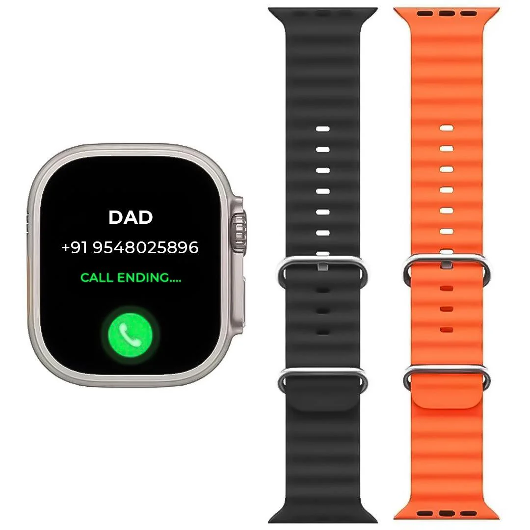 TECMARX Ultra Watch || 2.19-inch Display || 100+ Sports Modes || Customizable Watch Faces || Metal Shield - Image 5