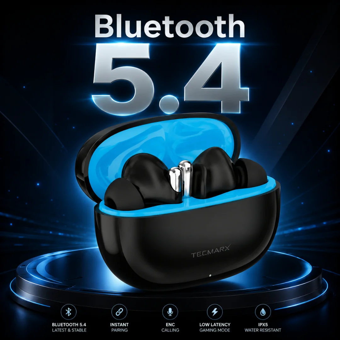 TecMarx Roar Bluetooth Earbuds | 30 Hr Playtime - Image 5
