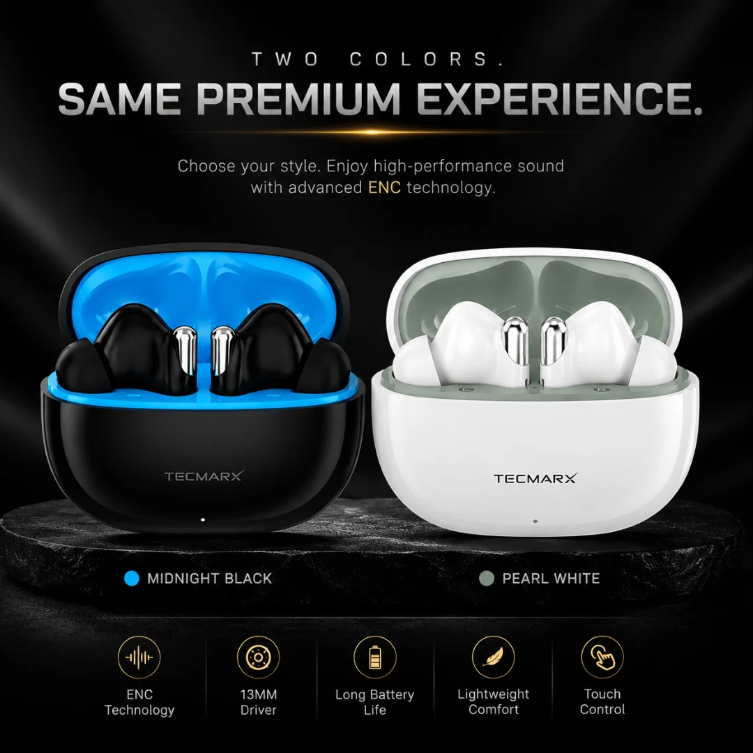 TecMarx Roar Bluetooth Earbuds | 30 Hr Playtime - Image 9