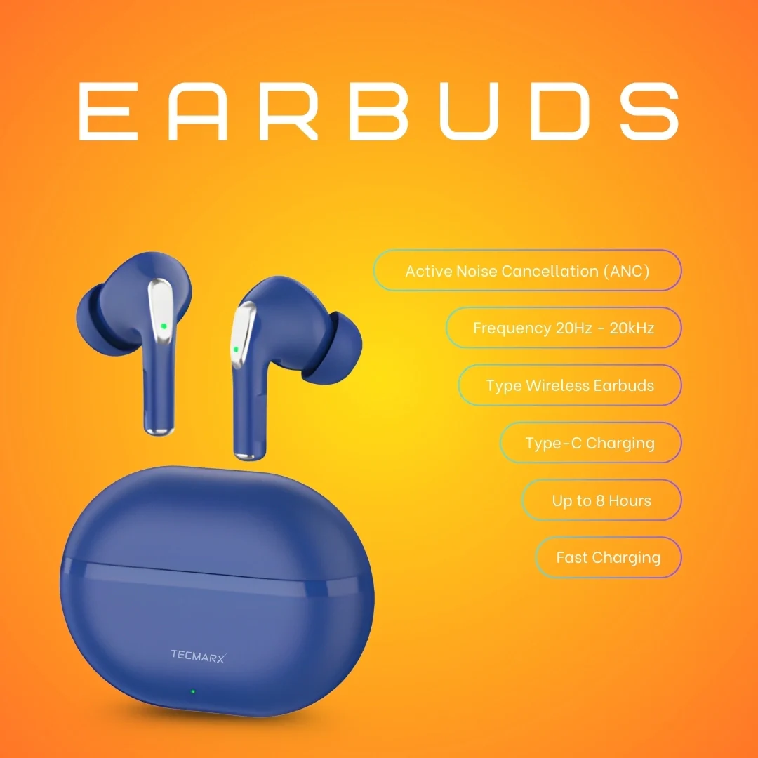 Tecmarx Royal 351 Bluetooth Earbuds | 30 Hr Playtime | Balance Sound - Image 29
