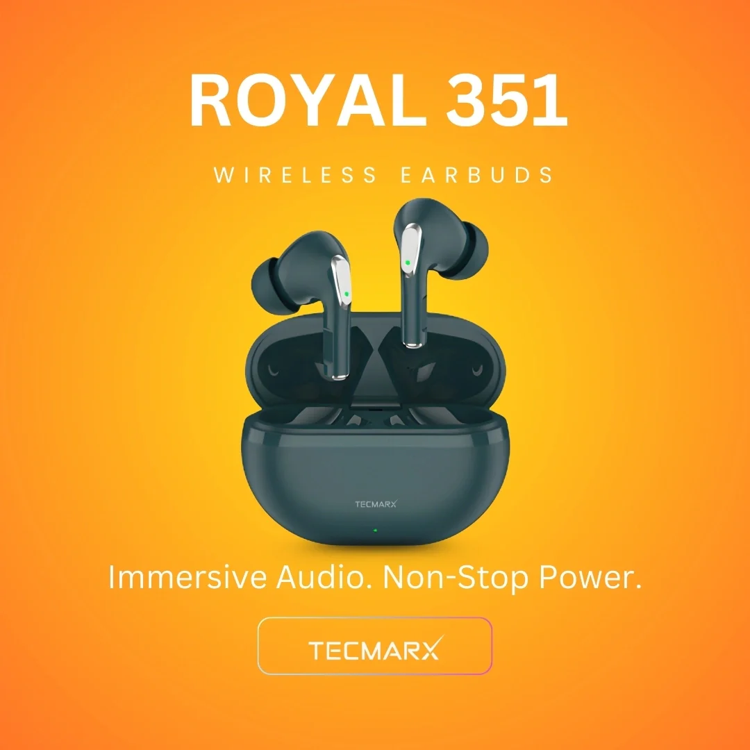 Tecmarx Royal 351 Bluetooth Earbuds | 30 Hr Playtime | Balance Sound - Image 37
