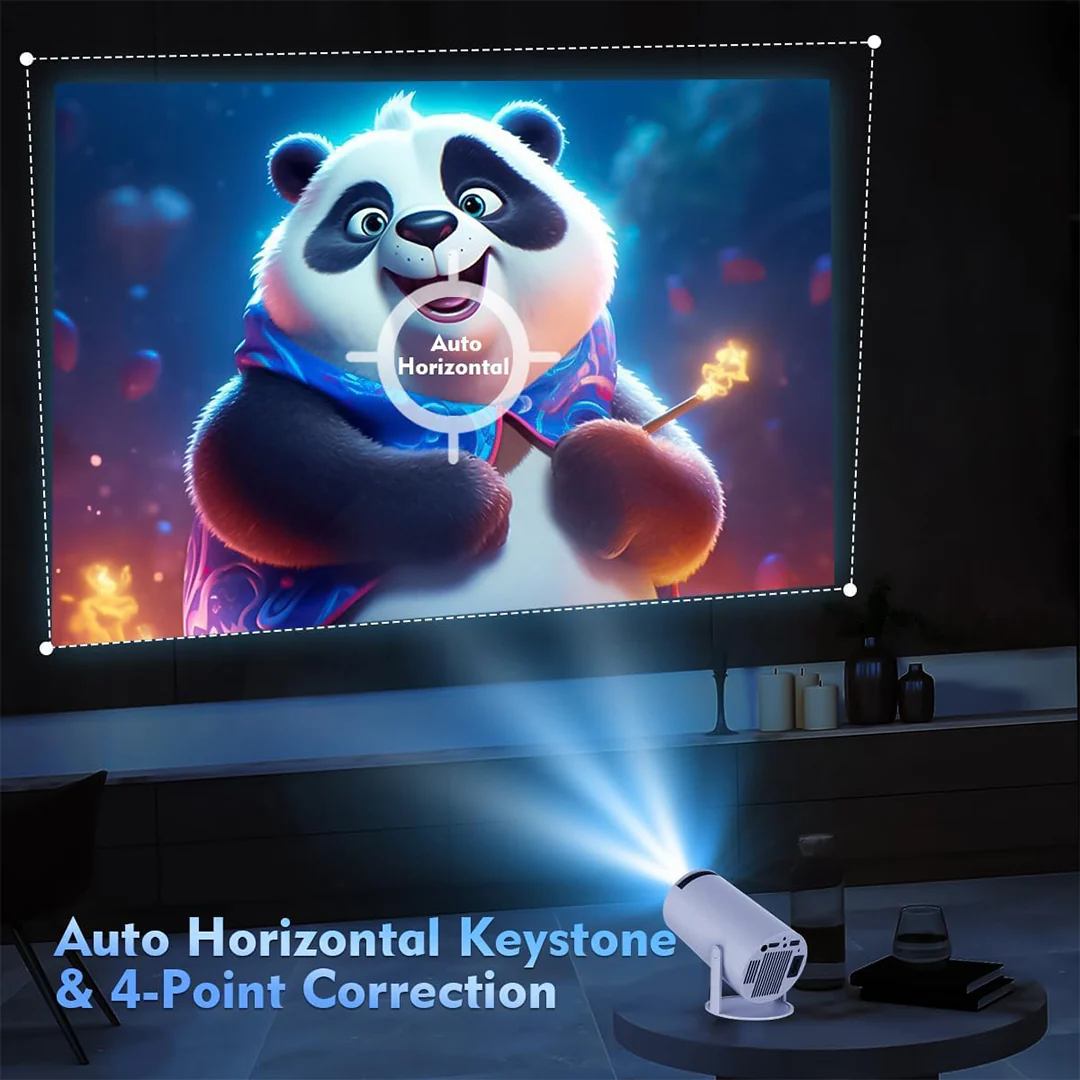 TecSox LUMA LED Lamp Projector | 180 Rotatable | 4K Support | Auto Horizontal Keystone | Android 11.0 - Image 6